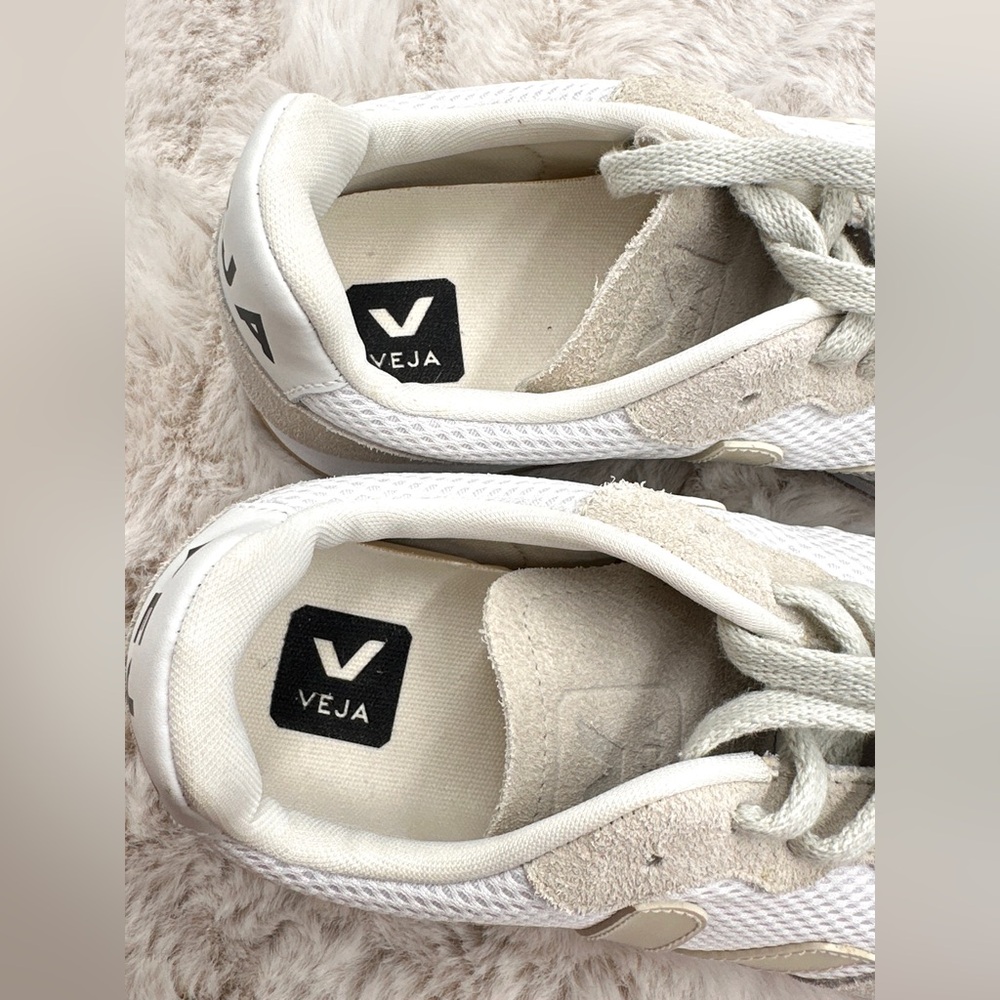 Veja Rio Branco Sneakers white mesh Suede Pierre / Natural Anthropologie 8 - Picture 16 of 16